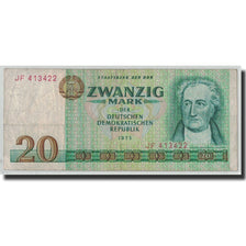 Banknote, Germany - Democratic Republic, 20 Mark, 1975, KM:29a, VF(20-25)