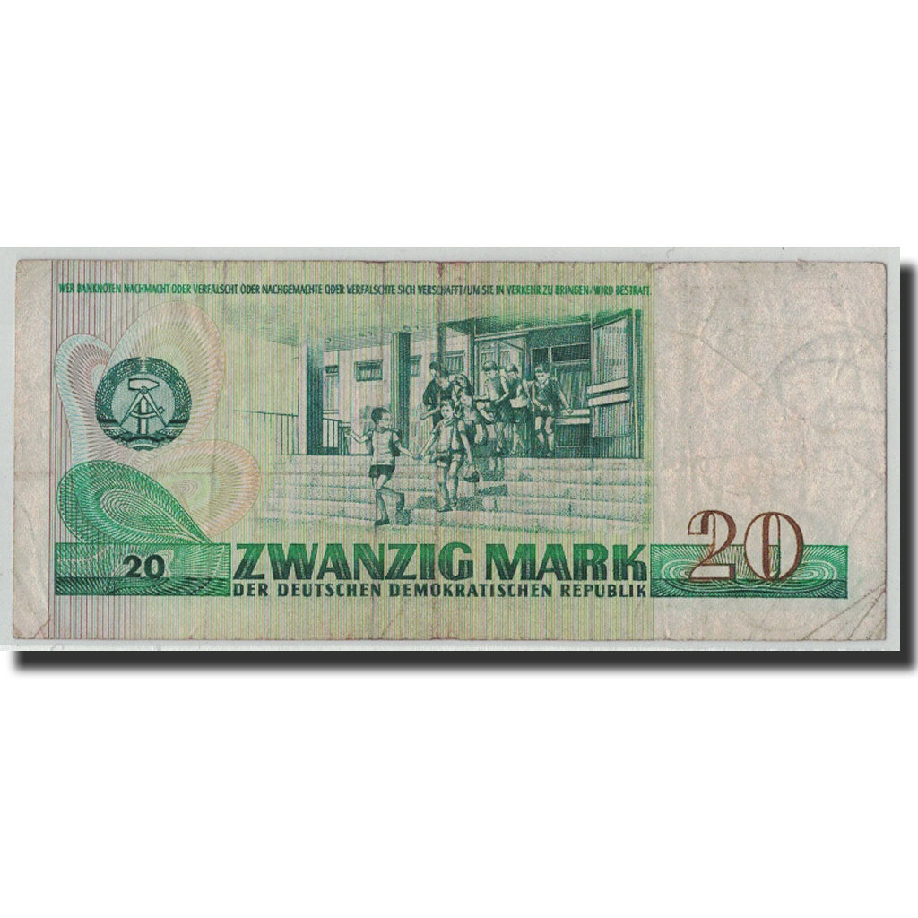 Banknote, Germany - Democratic Republic, 20 Mark, 1975, KM:29a, VF(20-25)