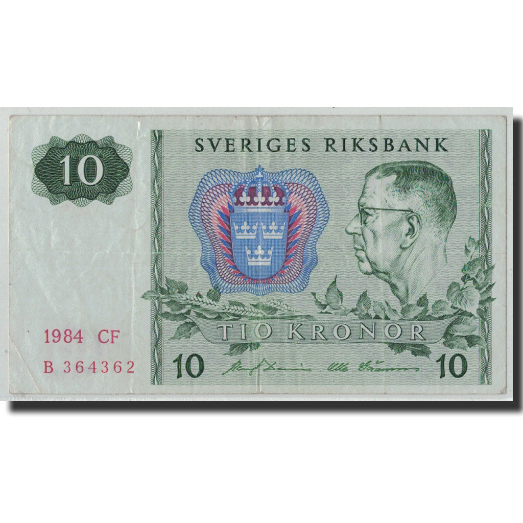 Banknote, Sweden, 10 Kronor, 1984, KM:52e, VF(30-35)