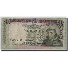 Banknot, Portugal, 20 Escudos, 1964, 1964-05-26, KM:167b, F(12-15)