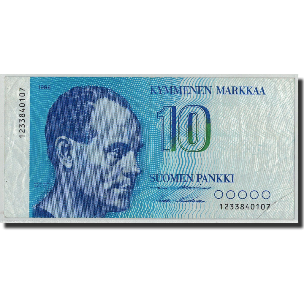 Banknote, Finland, 10 Markkaa, 1986, KM:113a, F(12-15)