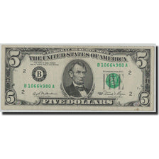 Billet, États-Unis, Five Dollars, 1981, KM:3513, TB+