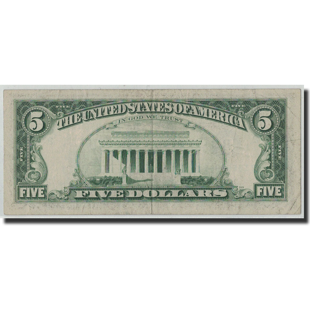 Banknote, United States, Five Dollars, 1981, KM:3513, VF(30-35)