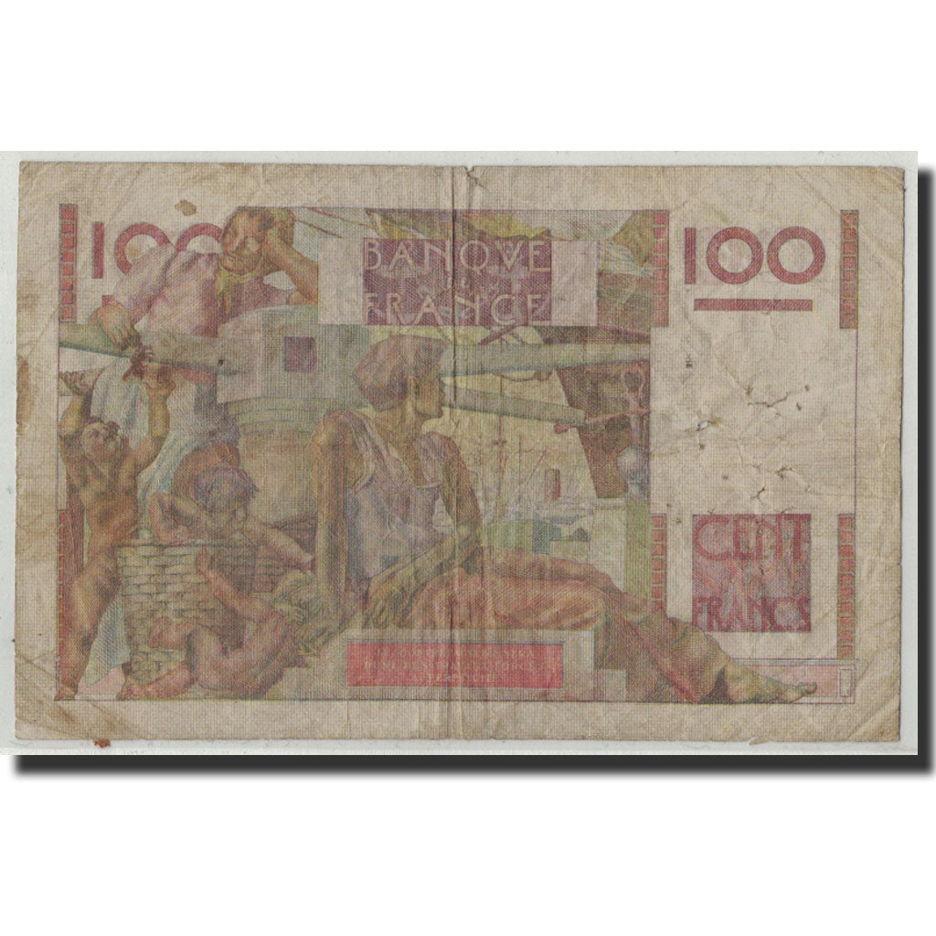 Francia, 100 Francs, 100 F 1945-1954 ''Jeune Paysan'', 1949, 1949-05-19, B