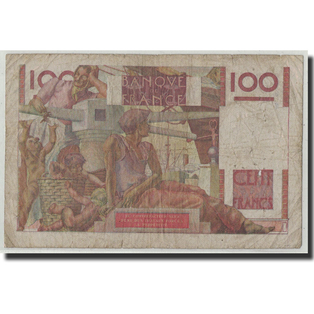 France, 100 Francs, 100 F 1945-1954 ''Jeune Paysan'', 1949, 1949-05-19