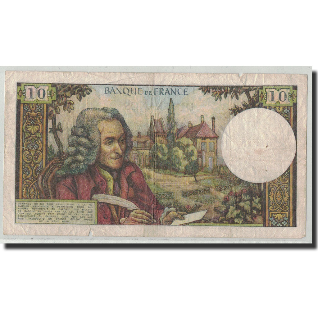 France, 10 Francs, 10 F 1963-1973 ''Voltaire'', 1969, 1969-11-06, F(12-15)