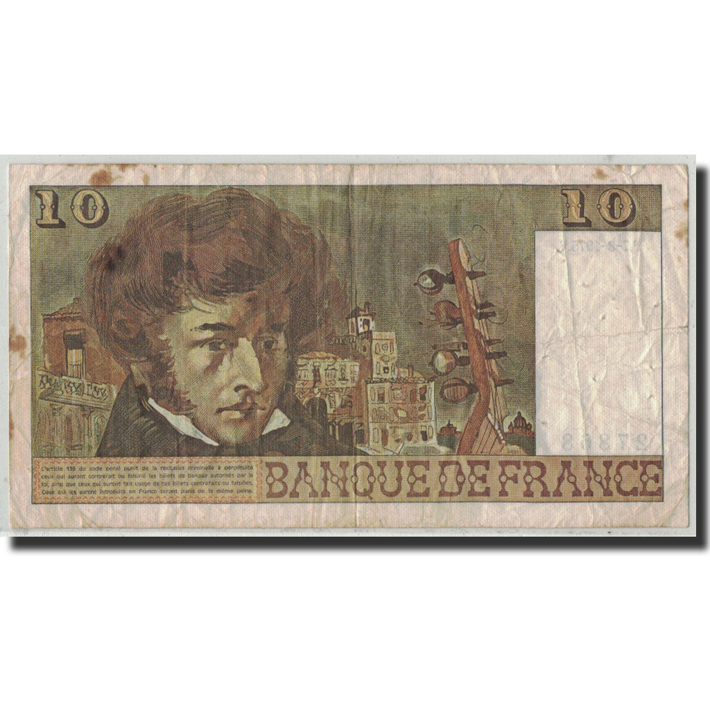 France, 10 Francs, 10 F 1972-1978 ''Berlioz'', 1975, 1975-08-07, F(12-15)