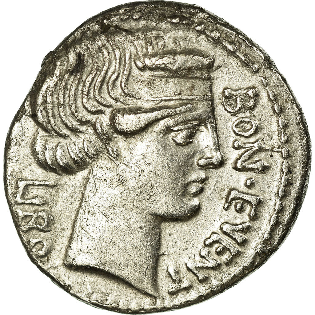 Munten, Scribonia, Denarius, Roma, ZF+, Zilver