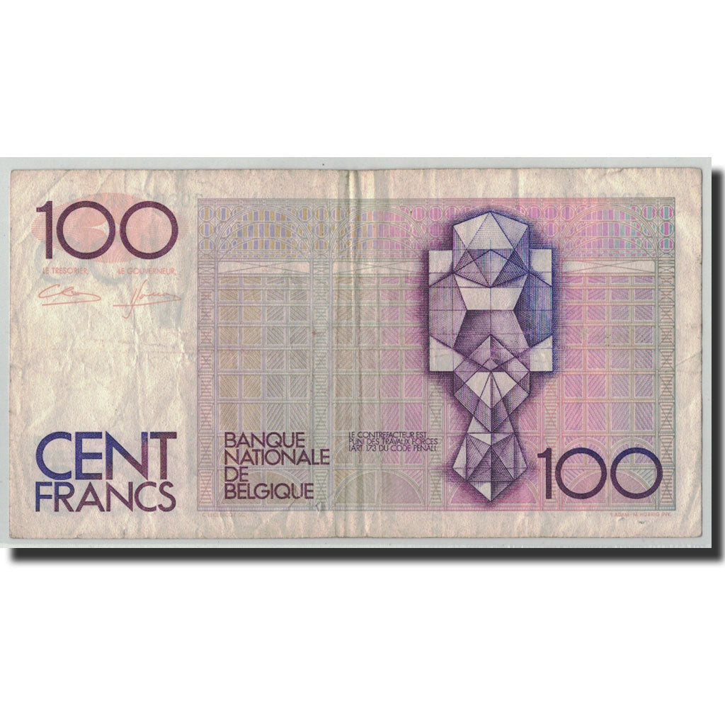 Banknote, Belgium, 100 Francs, Undated (1981-82), KM:142a, F(12-15)