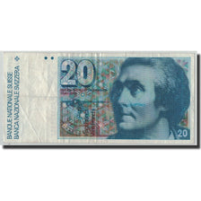 Banknote, Switzerland, 20 Franken, 1986, KM:55f, VF(30-35)