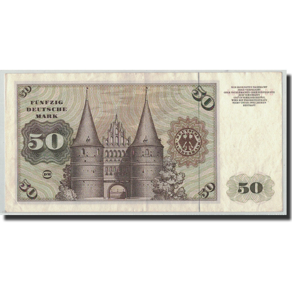 Banknote, GERMANY - FEDERAL REPUBLIC, 50 Deutsche Mark, 1977, 1977-06-01