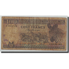 Banknote, Rwanda, 100 Francs, 1982, 1982-08-01, KM:18, VG(8-10)