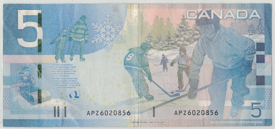 Banknote, Canada, 5 Dollars, 2006, KM:101Aa, VF(20-25)