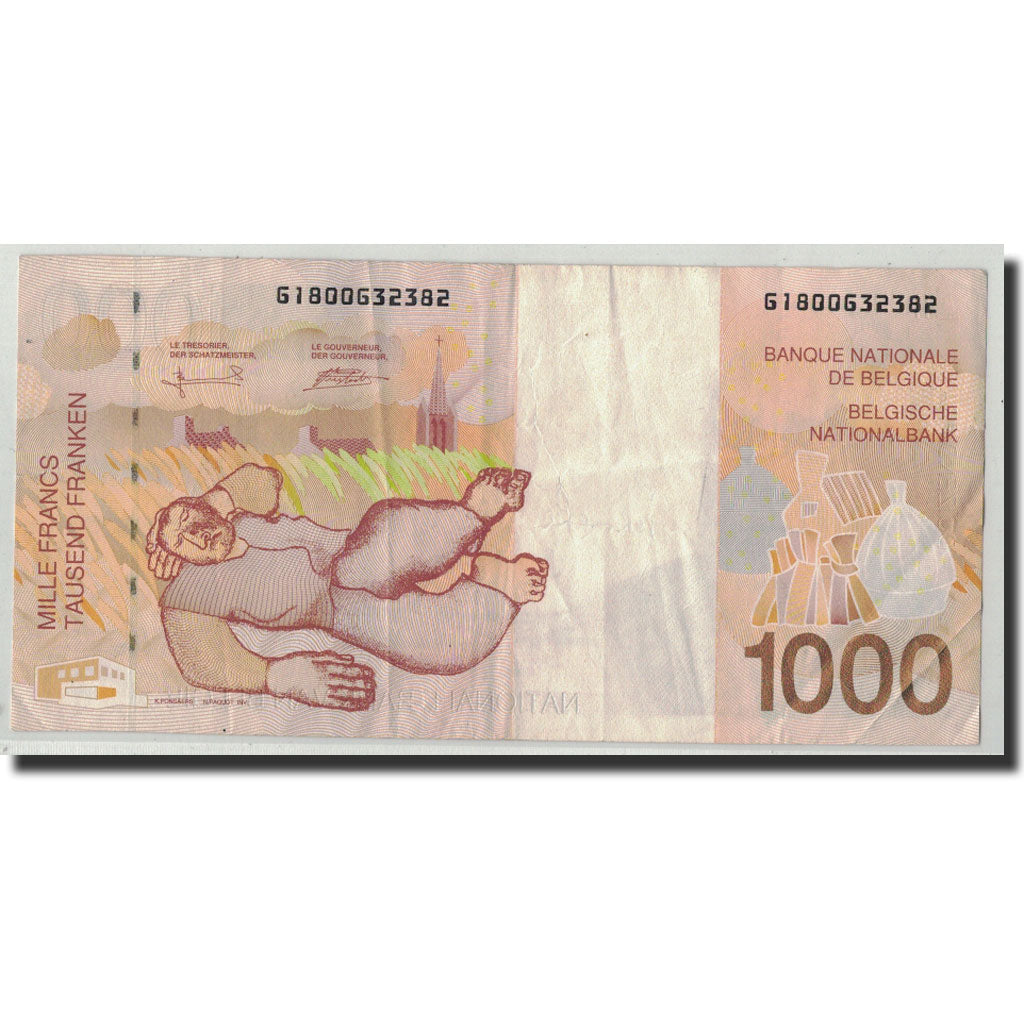 Banknote, Belgium, 1000 Francs, Undated (1994-97), KM:150, VF(20-25)