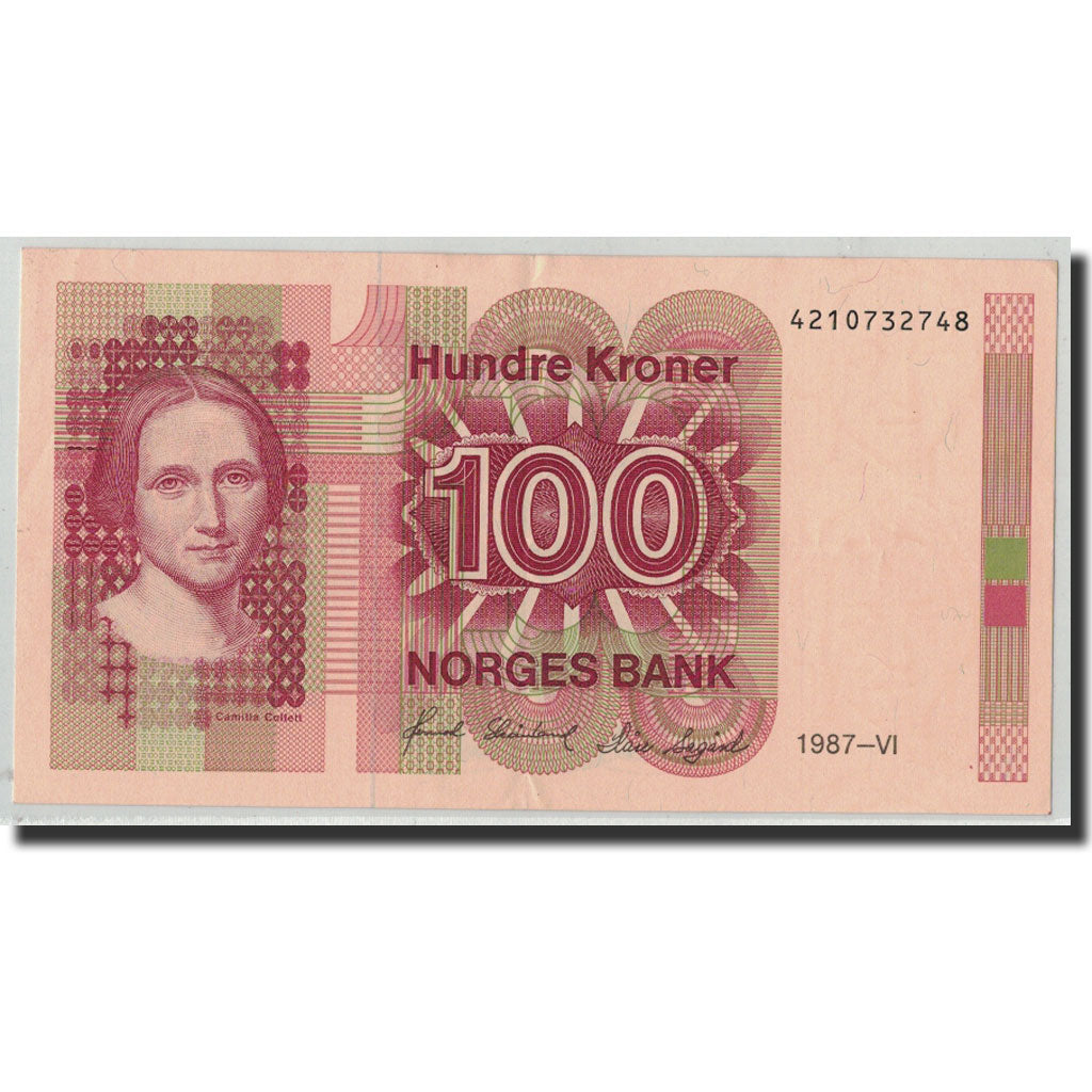 Banknote, Norway, 100 Kroner, 1987, KM:43c, AU(50-53)