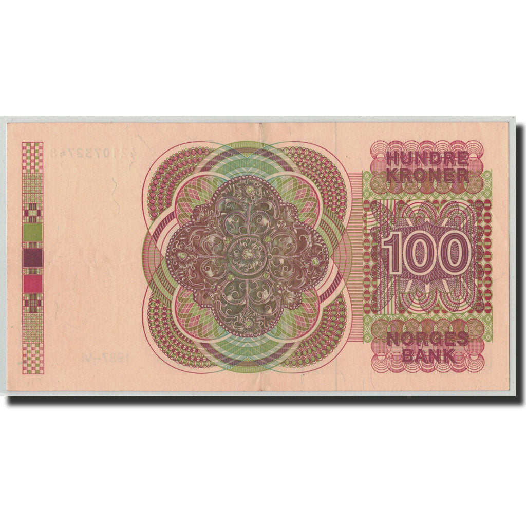 Banknote, Norway, 100 Kroner, 1987, KM:43c, AU(50-53)