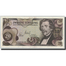 Banknote, Austria, 20 Schilling, 1967, 1967-07-02, KM:142a, AU(55-58)