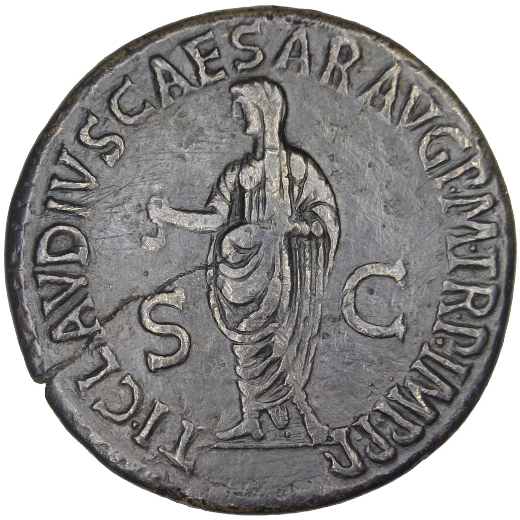 Antonia, Dupondius, Roma, EF(40-45), Copper, 14.48