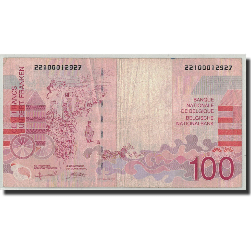 Banknote, Belgium, 100 Francs, Undated (1995-2001), KM:147, F(12-15)