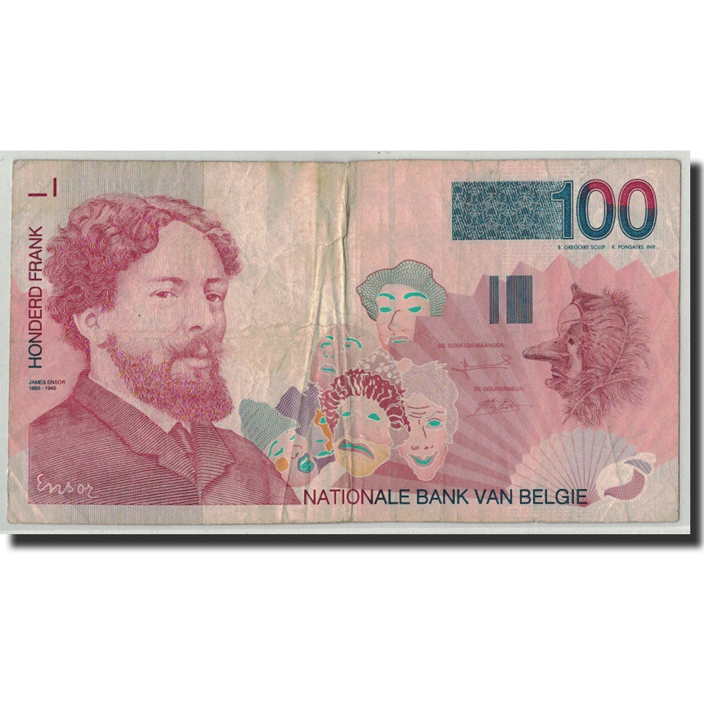 Banknote, Belgium, 100 Francs, Undated (1995-2001), KM:147, VG(8-10)