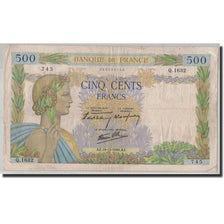 France, 500 Francs, 500 F 1940-1944 ''La Paix'', 1940, 1940-12-19, VF(30-35)