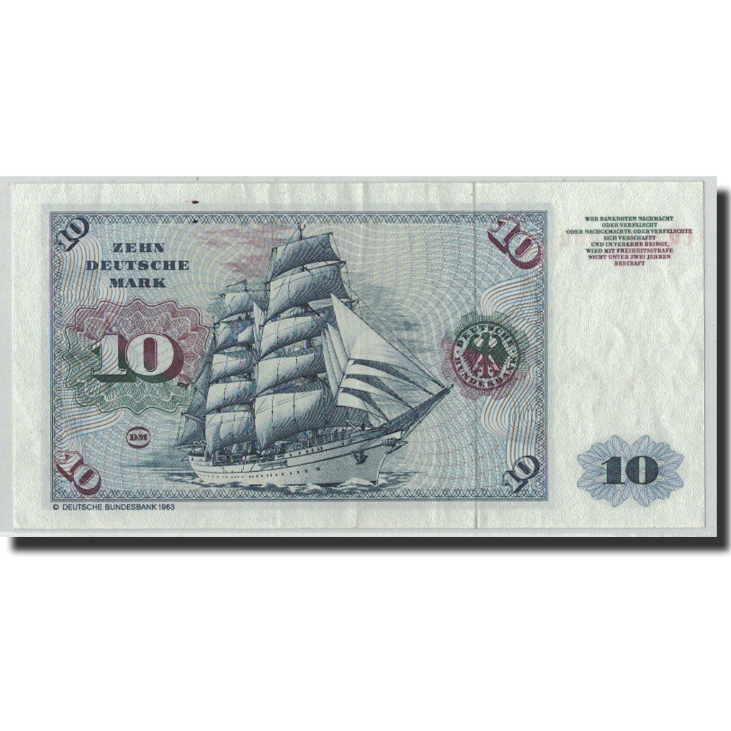 Banknote, GERMANY - FEDERAL REPUBLIC, 10 Deutsche Mark, 1980, 1980-01-01