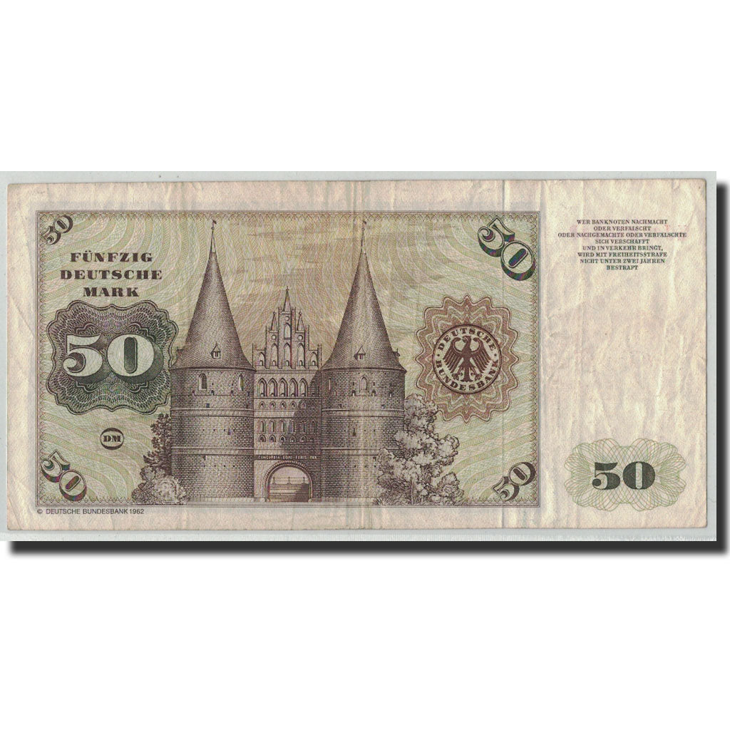 Billete, 50 Deutsche Mark, 1980, ALEMANIA - REPÚBLICA FEDERAL, KM:33d