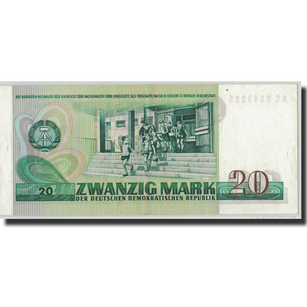 Banknote, Germany - Democratic Republic, 20 Mark, 1975, KM:29b, AU(55-58)
