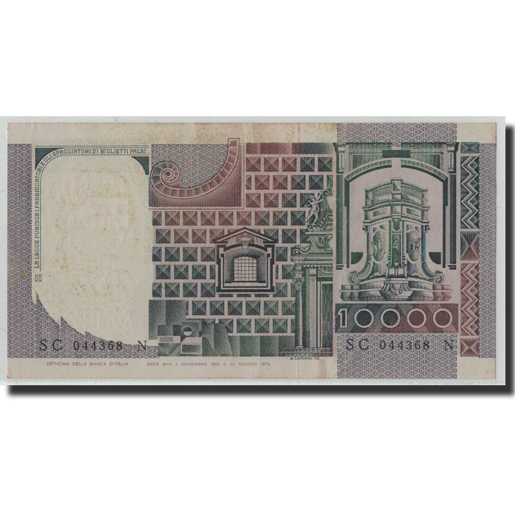 Banknote, Italy, 10,000 Lire, 1982, 1982-11-03, KM:106b, EF(40-45)