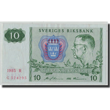 Billete, 10 Kronor, 1985, Suecia, KM:52d, MBC