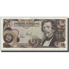 Banknote, Austria, 20 Schilling, 1967, 1967-07-02, KM:142a, AU(55-58)