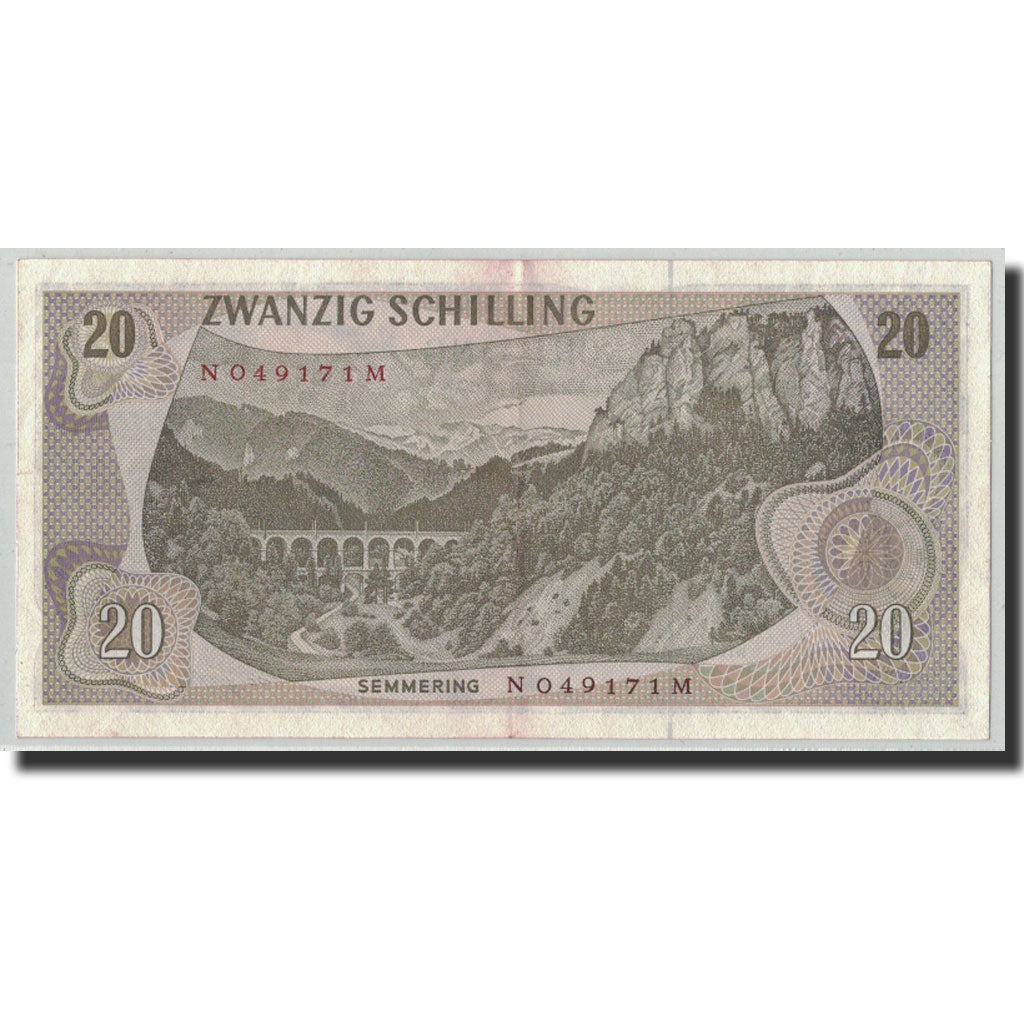 Banknote, Austria, 20 Schilling, 1967, 1967-07-02, KM:142a, AU(55-58)