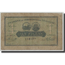 Frankreich, Toulouse, 1 Franc, 1917, SGE+, Pirot:122-27