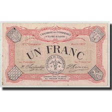 France, Eure et loir, 1 Franc, 1917, UNC(63), Pirot:45-5