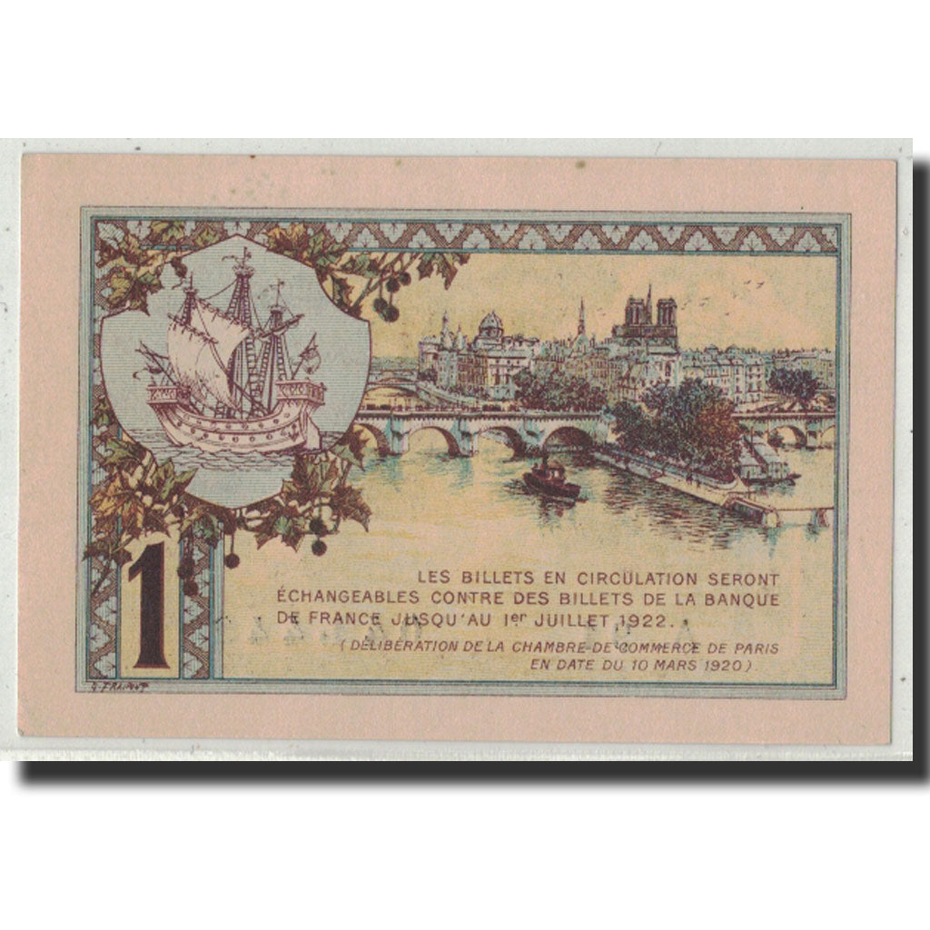 Francia, Paris, 1 Franc, 1920, SPL, Pirot:97-23
