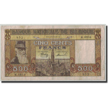 Geldschein, Belgien, 500 Francs, 1945, 1945-03-27, KM:127a, S