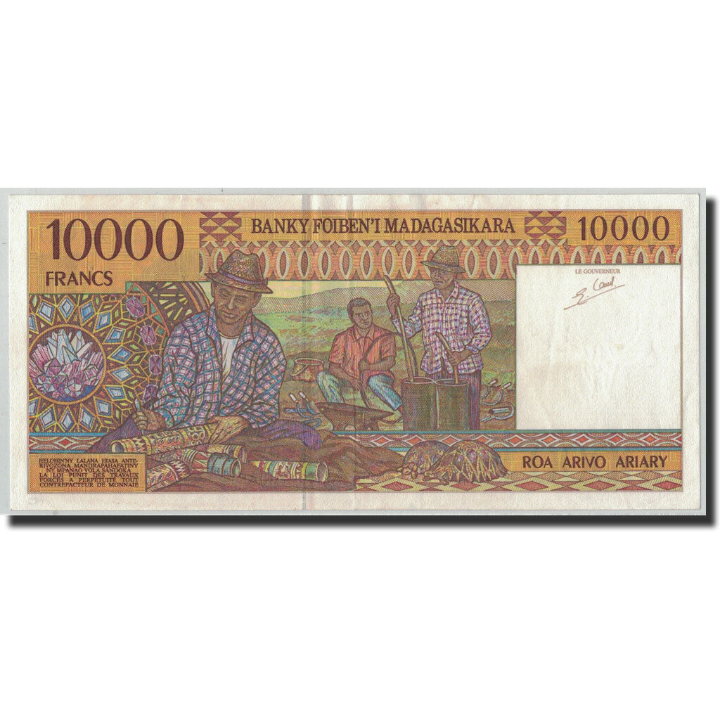 Banknote, Madagascar, 10,000 Francs = 2000 Ariary, Undated (1995), KM:79b