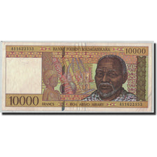 Geldschein, Madagascar, 10,000 Francs = 2000 Ariary, 1995, KM:79a, VZ