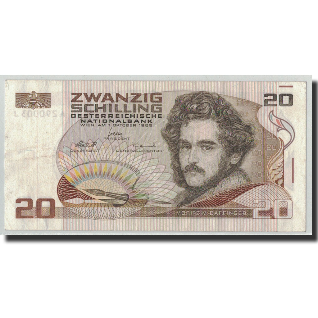 Banknote, Austria, 20 Schilling, 1986, 1986-10-01, KM:148, AU(50-53)