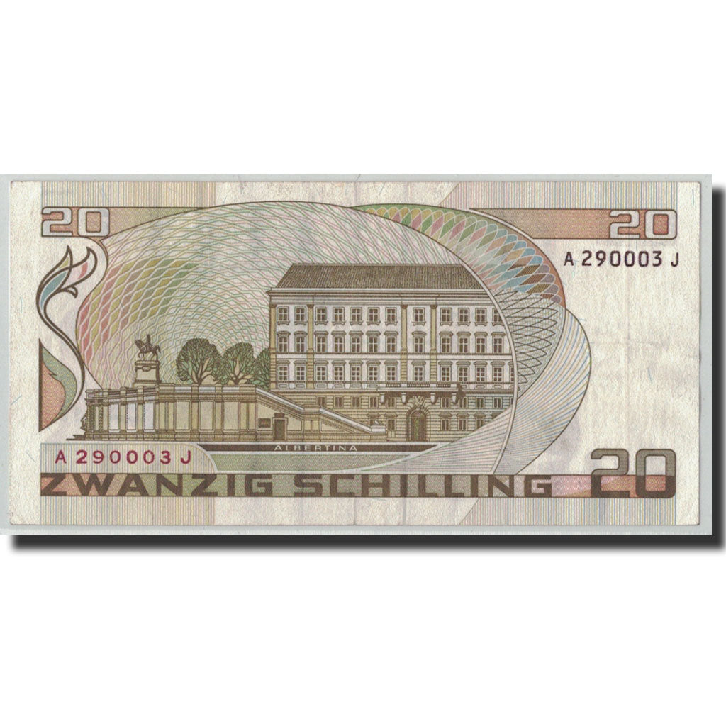 Banknote, Austria, 20 Schilling, 1986, 1986-10-01, KM:148, AU(50-53)