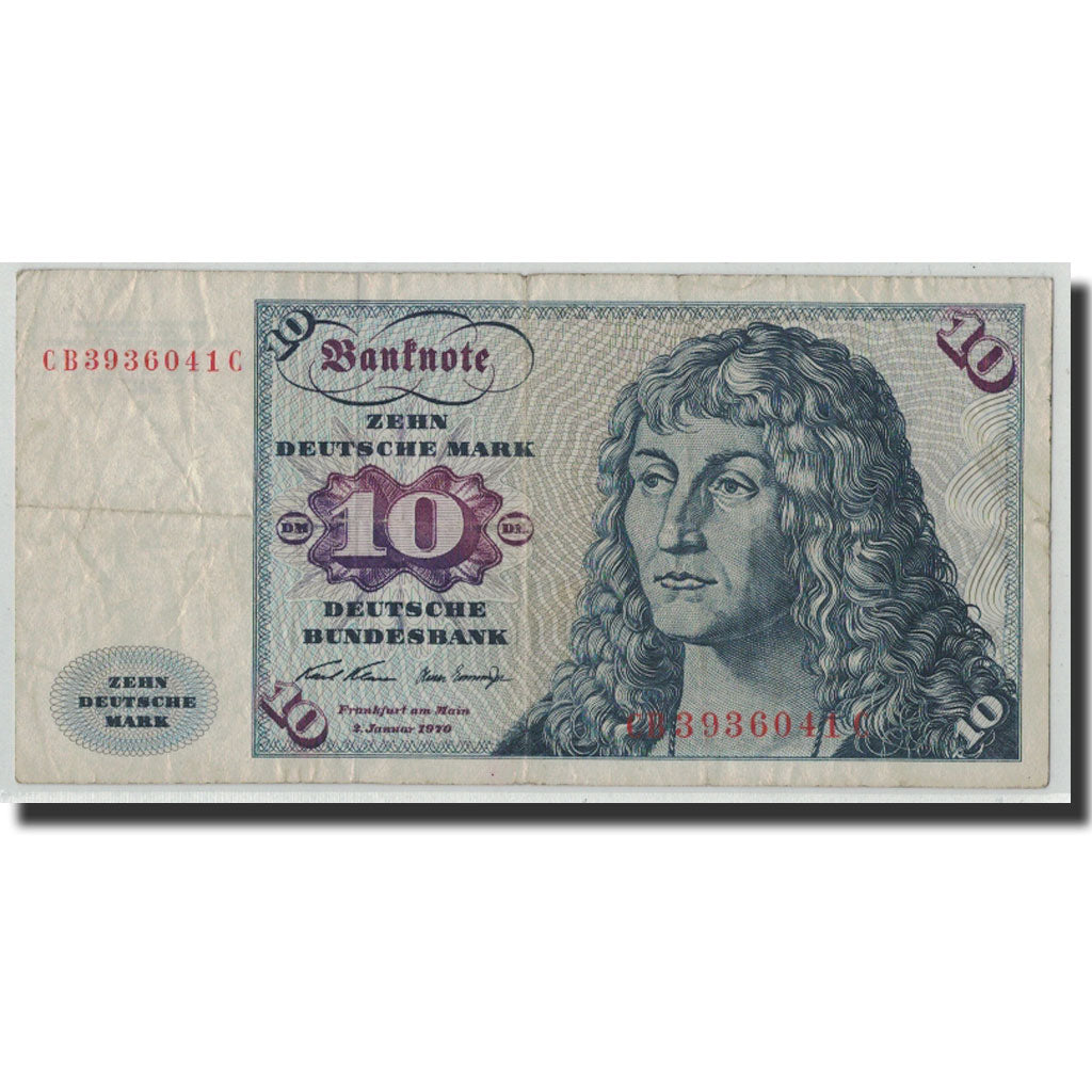 Banknote, GERMANY - FEDERAL REPUBLIC, 10 Deutsche Mark, 1970, 1970-01-02