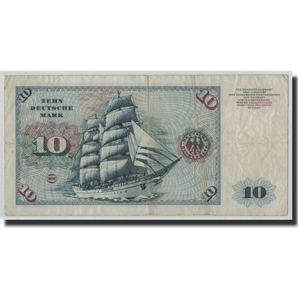 Banknote, GERMANY - FEDERAL REPUBLIC, 10 Deutsche Mark, 1970, 1970-01-02