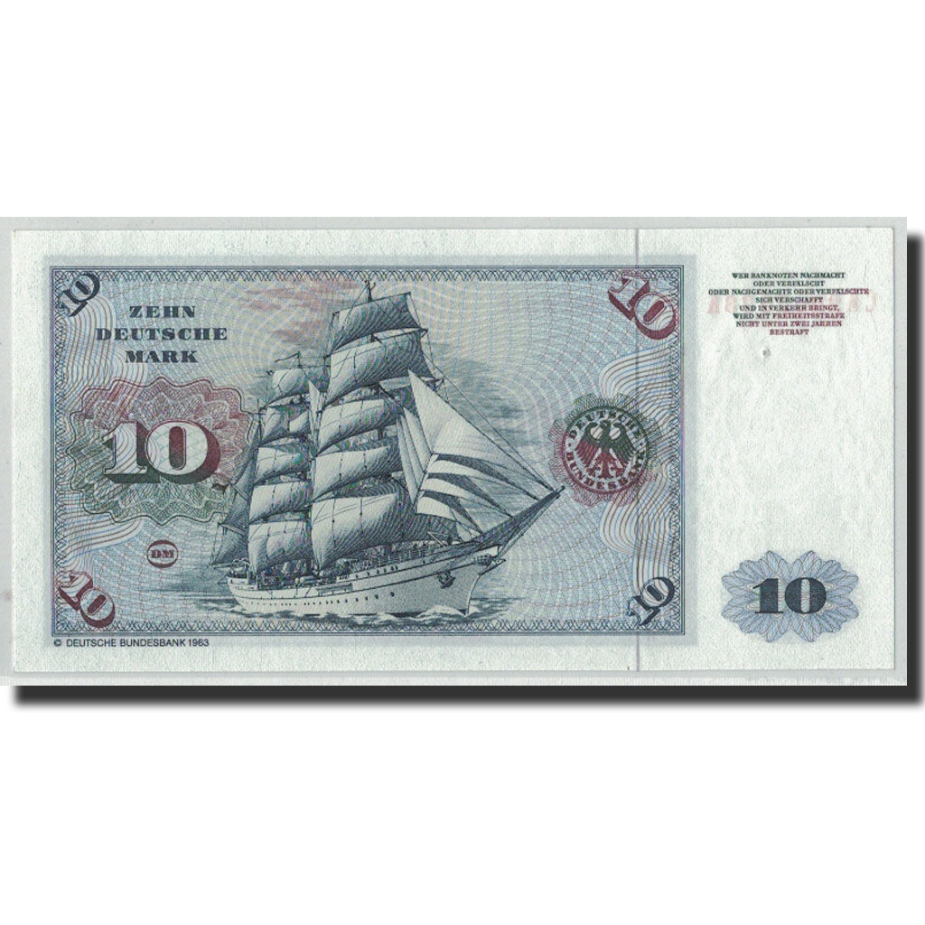Banknote, GERMANY - FEDERAL REPUBLIC, 10 Deutsche Mark, 1980, 1980-01-02
