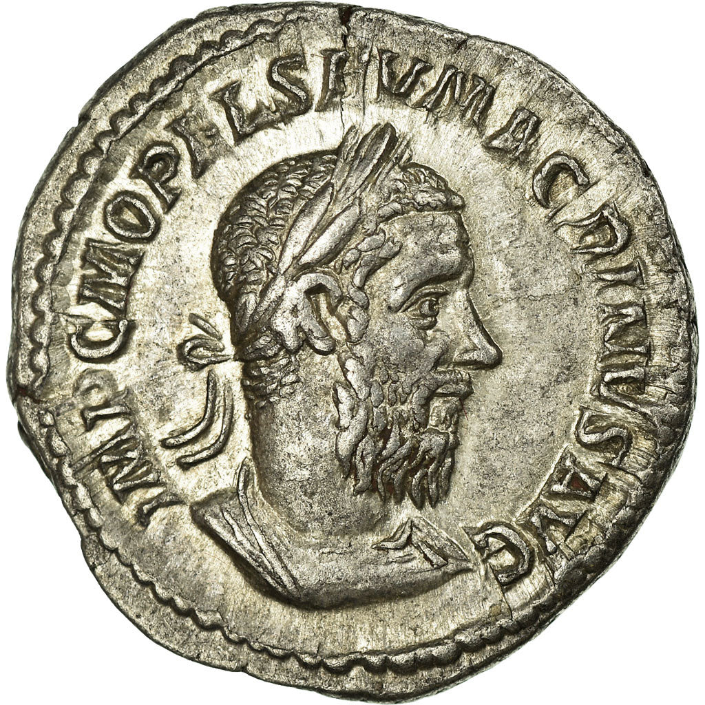 Monnaie, Macrin, Denier, Roma, TTB+, Argent