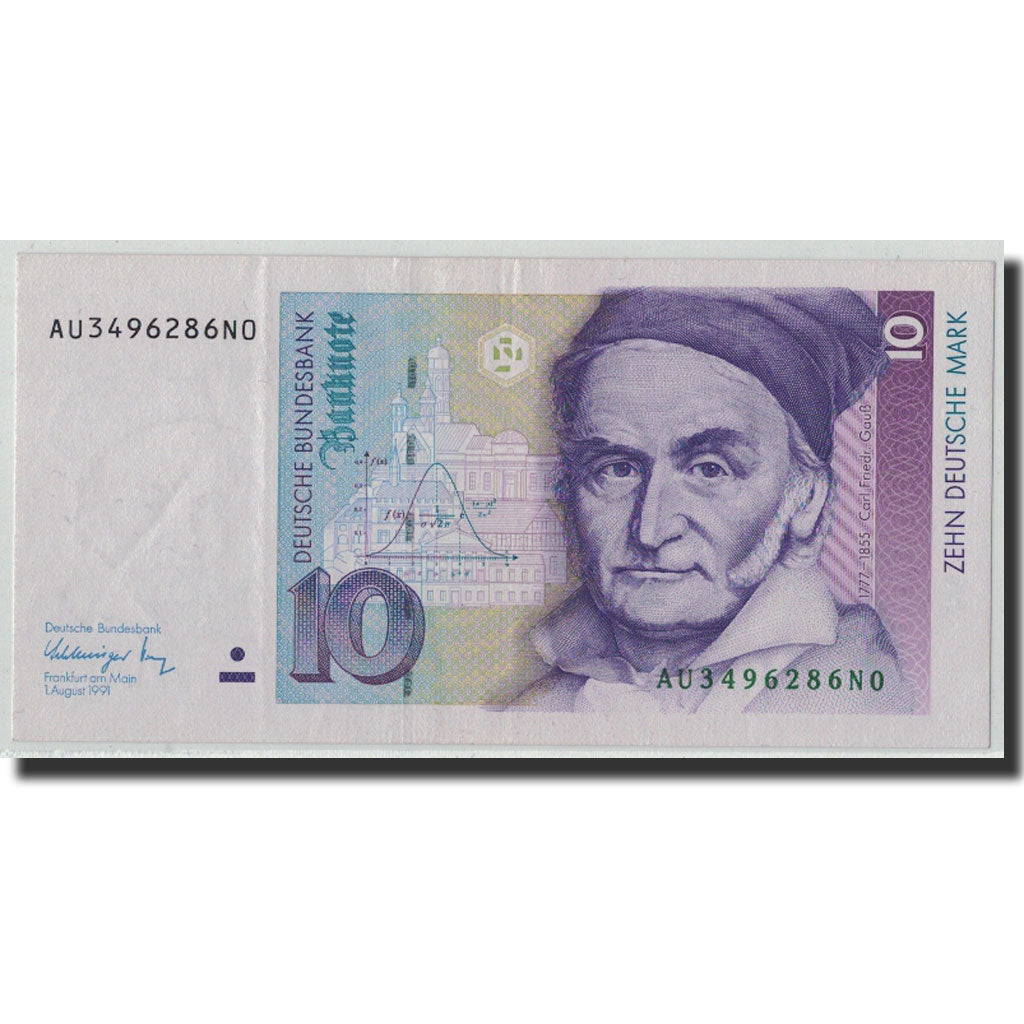 Banknote, GERMANY - FEDERAL REPUBLIC, 10 Deutsche Mark, 1991, 1991-08-01