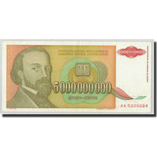 Banconote, Iugoslavia, 5,000,000,000 Dinara, 1993, KM:135a, SPL-