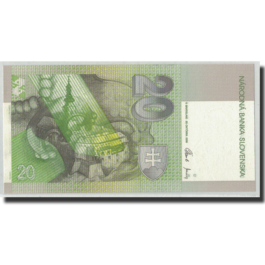 Banknote, Slovakia, 20 Korun, 2006, 2006-10-20, KM:20g, UNC(65-70)