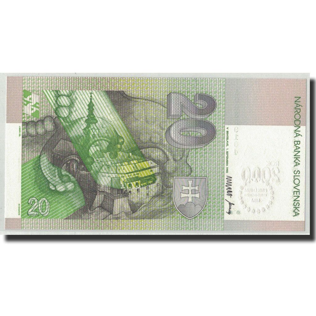 Geldschein, Slowakei, 20 Korun, 2000, 1993-09-01, KM:34, UNZ
