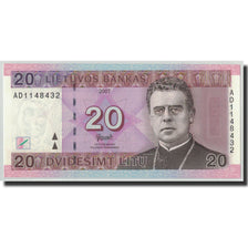 Billet, Lithuania, 20 Litu, 2007, KM:69, NEUF