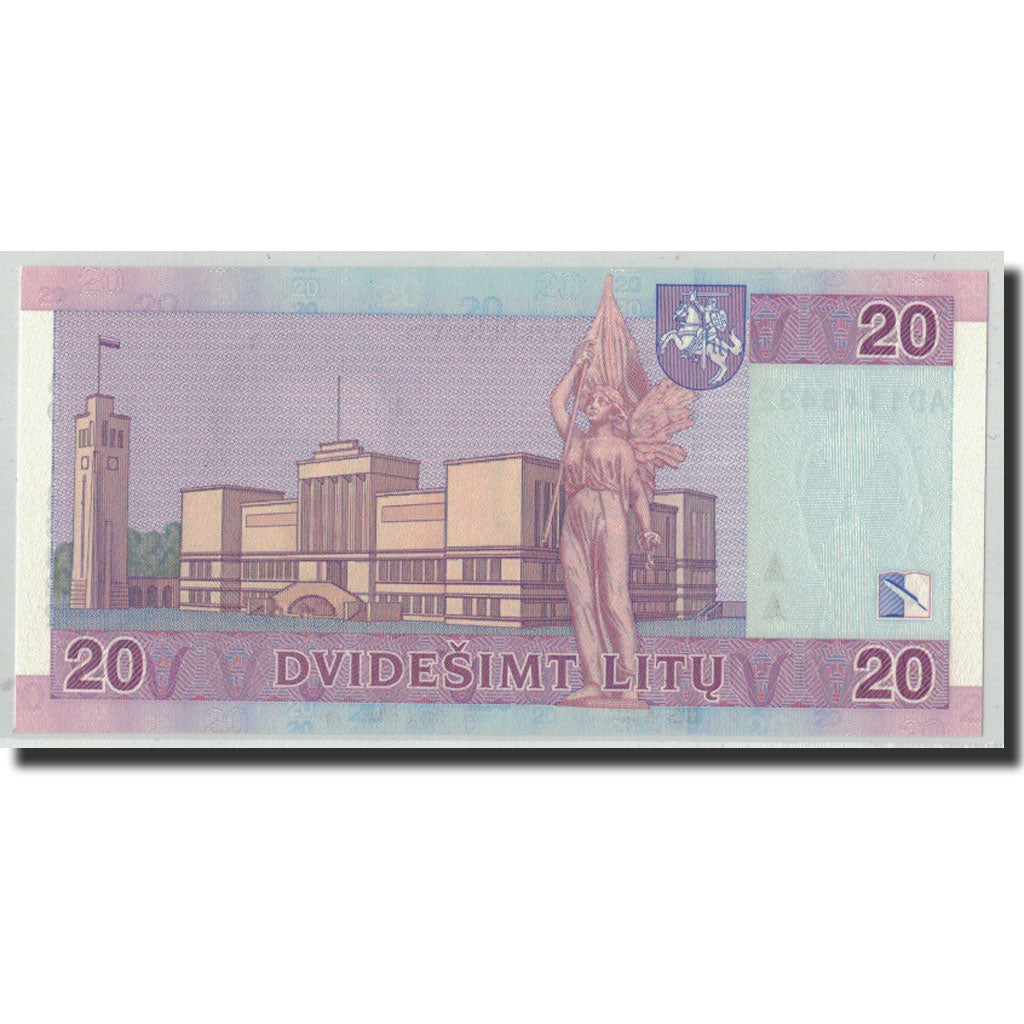 Billet, Lithuania, 20 Litu, 2007, KM:69, NEUF